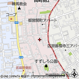 東京都練馬区関町南2丁目13-21周辺の地図