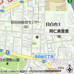 東京都文京区目白台3丁目15-17周辺の地図