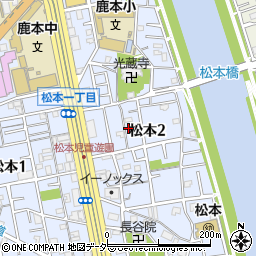 東京都江戸川区松本2丁目27-12周辺の地図