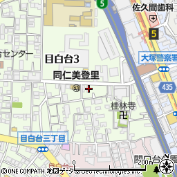 東京都文京区目白台3丁目6-9周辺の地図