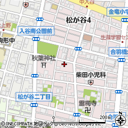 東京都台東区松が谷3丁目11-10周辺の地図