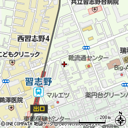 シティハイムコンフォルト習志野台周辺の地図