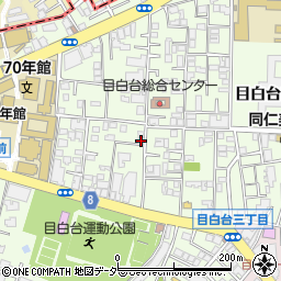 東京都文京区目白台2丁目2-21周辺の地図