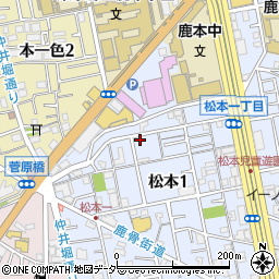東京都江戸川区松本1丁目28-4周辺の地図