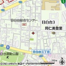 東京都文京区目白台3丁目15-16周辺の地図