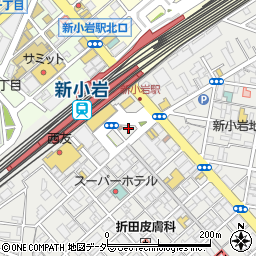 新小岩駅前公衆トイレ周辺の地図