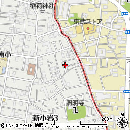 東京都葛飾区新小岩3丁目14-19周辺の地図