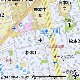 東京都江戸川区松本1丁目30周辺の地図