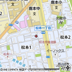 東京都江戸川区松本1丁目30-8周辺の地図