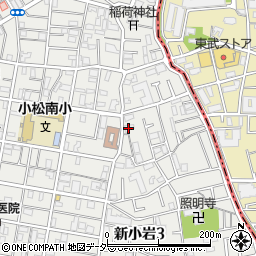 東京都葛飾区新小岩3丁目14-4周辺の地図