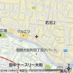 東京都中野区若宮2丁目40-9周辺の地図