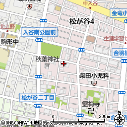 東京都台東区松が谷3丁目11-9周辺の地図