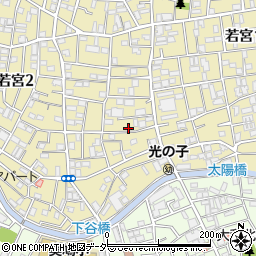 東京都中野区若宮2丁目5-4周辺の地図