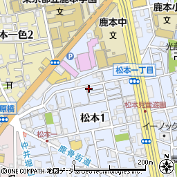 東京都江戸川区松本1丁目29-3周辺の地図