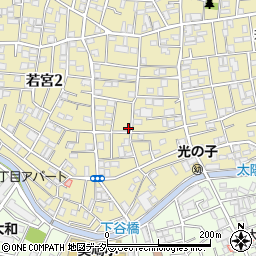 東京都中野区若宮2丁目12-1周辺の地図