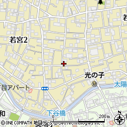 東京都中野区若宮2丁目5-8周辺の地図