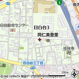 東京都文京区目白台3丁目11-9周辺の地図