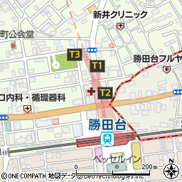 音波　勝田台店周辺の地図