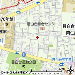 東京都文京区目白台2丁目2-20周辺の地図