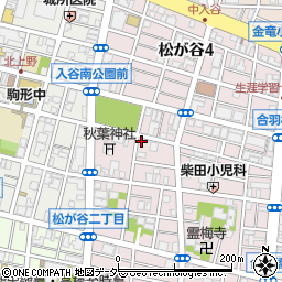 東京都台東区松が谷3丁目11-8周辺の地図