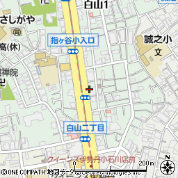 東京都文京区白山1丁目12周辺の地図