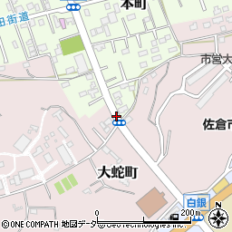 血清研究所入口周辺の地図