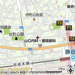 千葉県八千代市勝田台北1丁目13-2周辺の地図