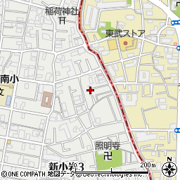 東京都葛飾区新小岩3丁目14-24周辺の地図