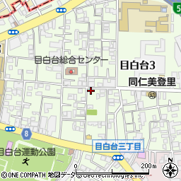 東京都文京区目白台3丁目15-15周辺の地図