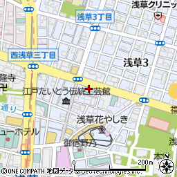 東京都台東区浅草2丁目26周辺の地図