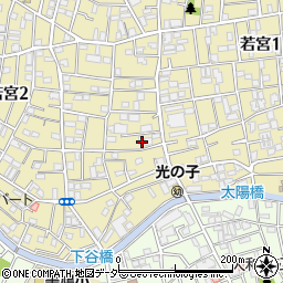 東京都中野区若宮2丁目5-3周辺の地図