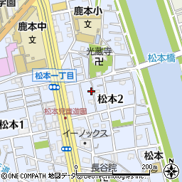 東京都江戸川区松本2丁目26-4周辺の地図