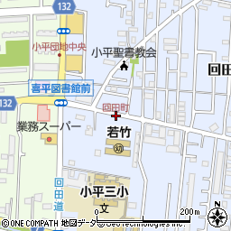 回田町周辺の地図