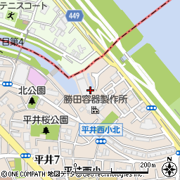 東京都江戸川区平井7丁目34周辺の地図