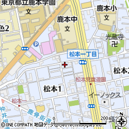 東京都江戸川区松本1丁目30-4周辺の地図