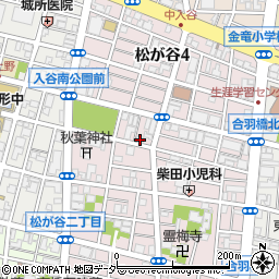 東京都台東区松が谷3丁目21-2周辺の地図