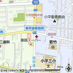 東京都小平市回田町106周辺の地図