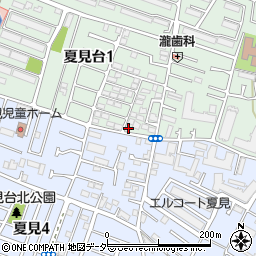 千葉県船橋市夏見台1丁目7-1周辺の地図