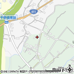 山梨県甲州市塩山下粟生野141-1周辺の地図