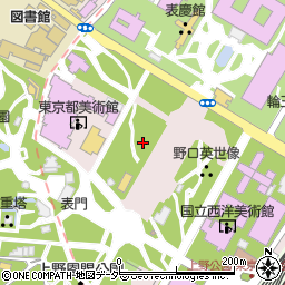 東京都台東区上野公園8周辺の地図