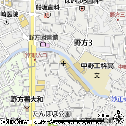 東京都中野区野方周辺の地図