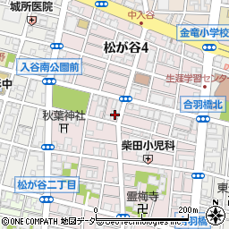 東京都台東区松が谷3丁目21-10周辺の地図
