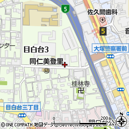 東京都文京区目白台3丁目29-24周辺の地図
