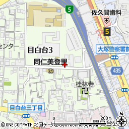 東京都文京区目白台3丁目29-25周辺の地図