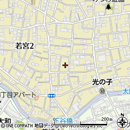 東京都中野区若宮2丁目12-11周辺の地図