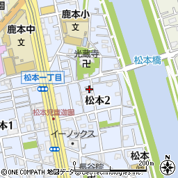 東京都江戸川区松本2丁目27-10周辺の地図