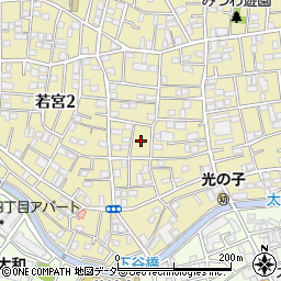 東京都中野区若宮2丁目12周辺の地図