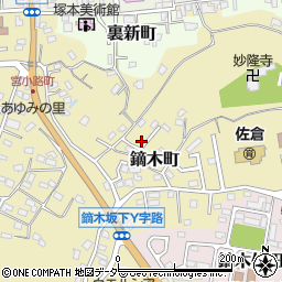 千葉県佐倉市鏑木町110周辺の地図