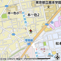 坂本自動車　江戸川工場周辺の地図