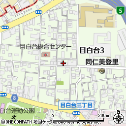 東京都文京区目白台3丁目19-4周辺の地図